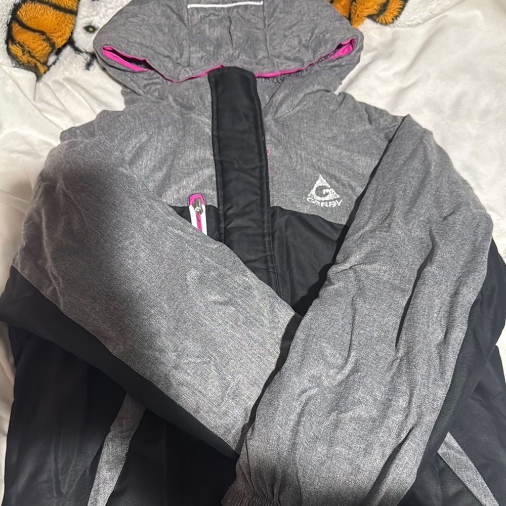 Gerry Gray and Black Outdoor Jacket with Pink Accents